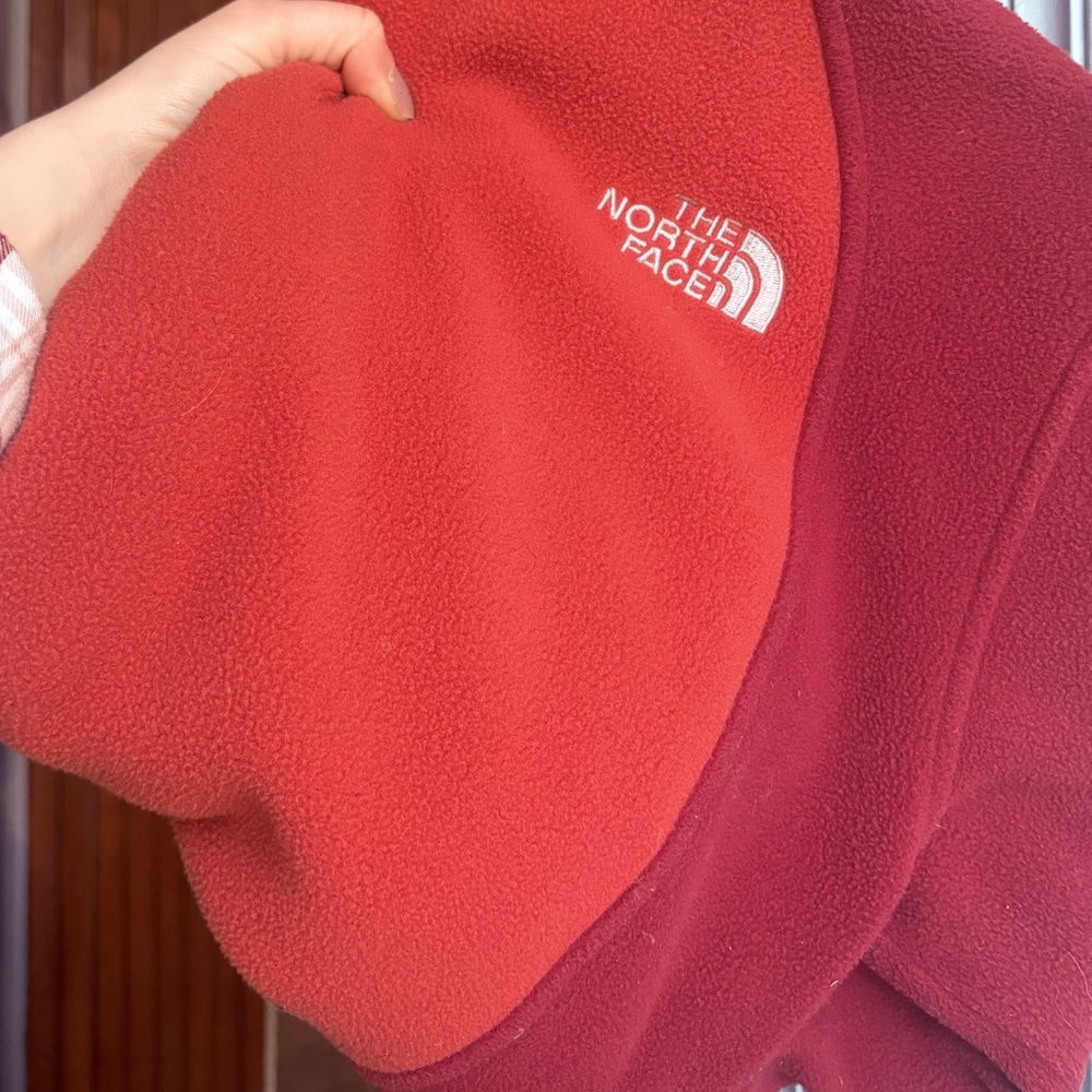The North Face Women’s Large Fleece Rust Orange Sweatshirt Zip Jacket - Picture 10 of 10